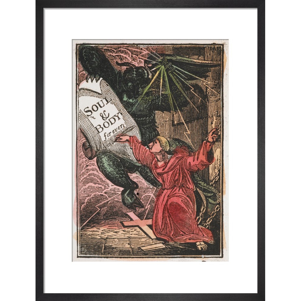 The Monk print in black frame