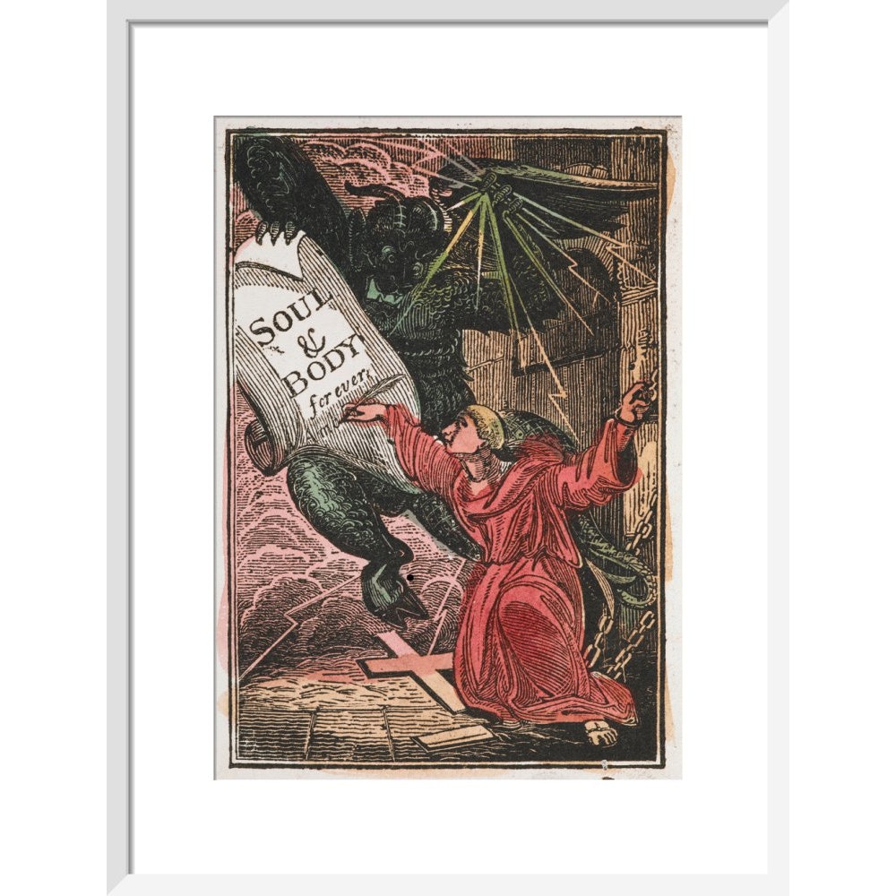 The Monk print in white frame