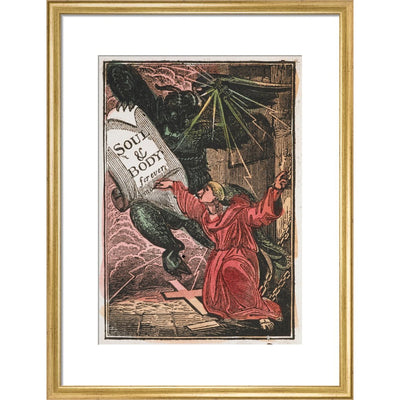 The Monk print in gold frame