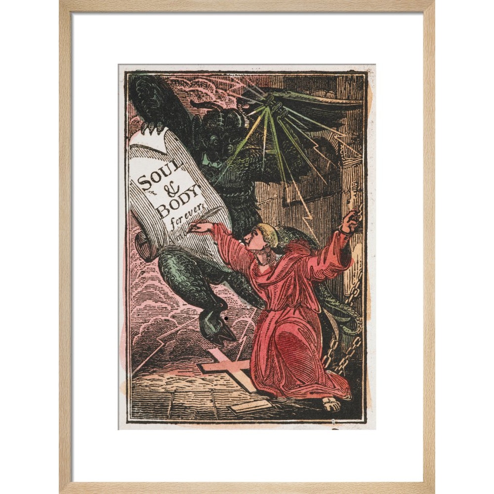 The Monk print in natural frame