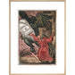 The Monk print in natural frame