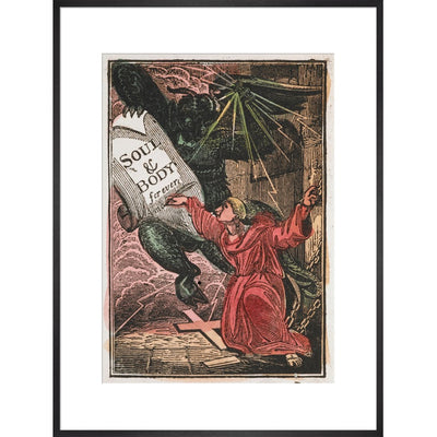 The Monk print in black frame