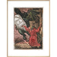 The Monk print in natural frame