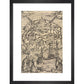 Utopia print in black frame