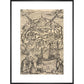Utopia print in black frame