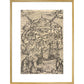 Utopia print in gold frame