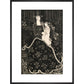 Christmas Card print in black frame