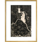 Christmas Card print in gold frame