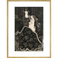 Christmas Card print in gold frame
