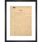 Dracula manuscript print in black frame