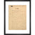Dracula manuscript print in black frame