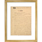 Dracula manuscript print in gold frame