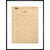 Dracula manuscript print in black frame