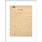 Dracula manuscript print in white frame