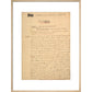 Dracula manuscript print in natural frame