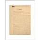 Dracula manuscript print in white frame