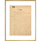 Dracula manuscript print in gold frame