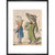 The fox and the crocodile print in black frame