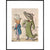 The fox and the crocodile print in black frame