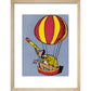 Balloon Man print in natural frame