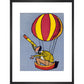 Balloon Man print in black frame