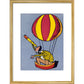 Balloon Man print in gold frame