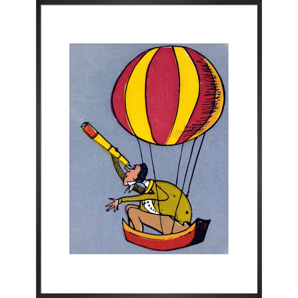 Balloon Man print in black frame
