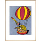 Balloon Man print in natural frame