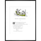 The Owl and the Pussycat print in black frame