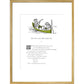 The Owl and the Pussycat print in gold frame