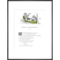 The Owl and the Pussycat print in black frame