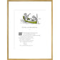 The Owl and the Pussycat print in gold frame