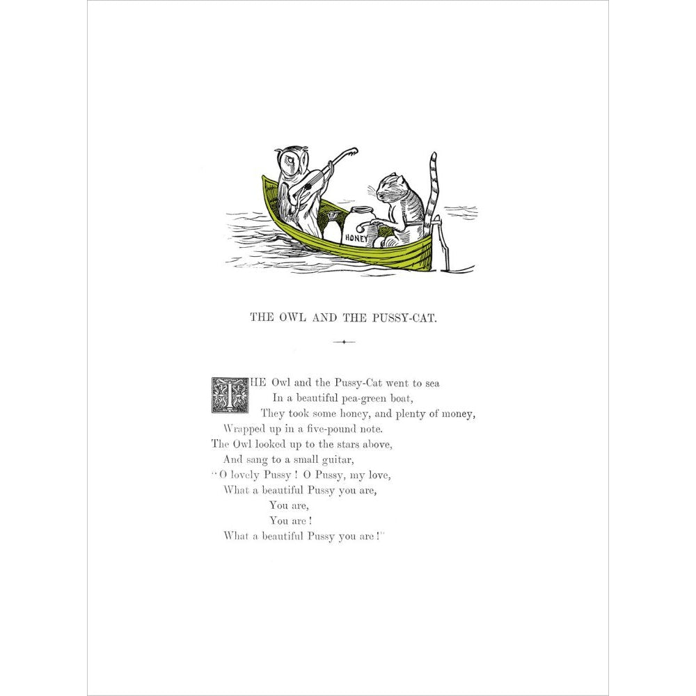 The Owl and the Pussycat print unframed