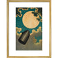 The Moon Voyage print in gold frame