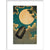 The Moon Voyage print in white frame