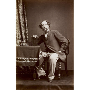 Portrait of Charles Dickens print
