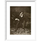 Portrait of Oscar Wilde print in white frame