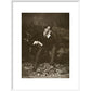 Portrait of Oscar Wilde print in white frame