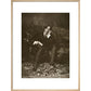 Portrait of Oscar Wilde print in natural frame