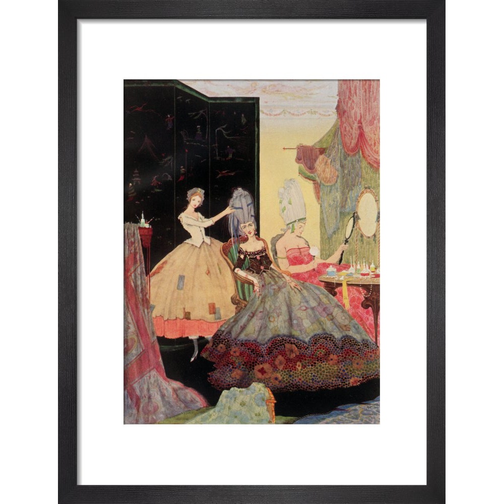 Cinderella print in black frame