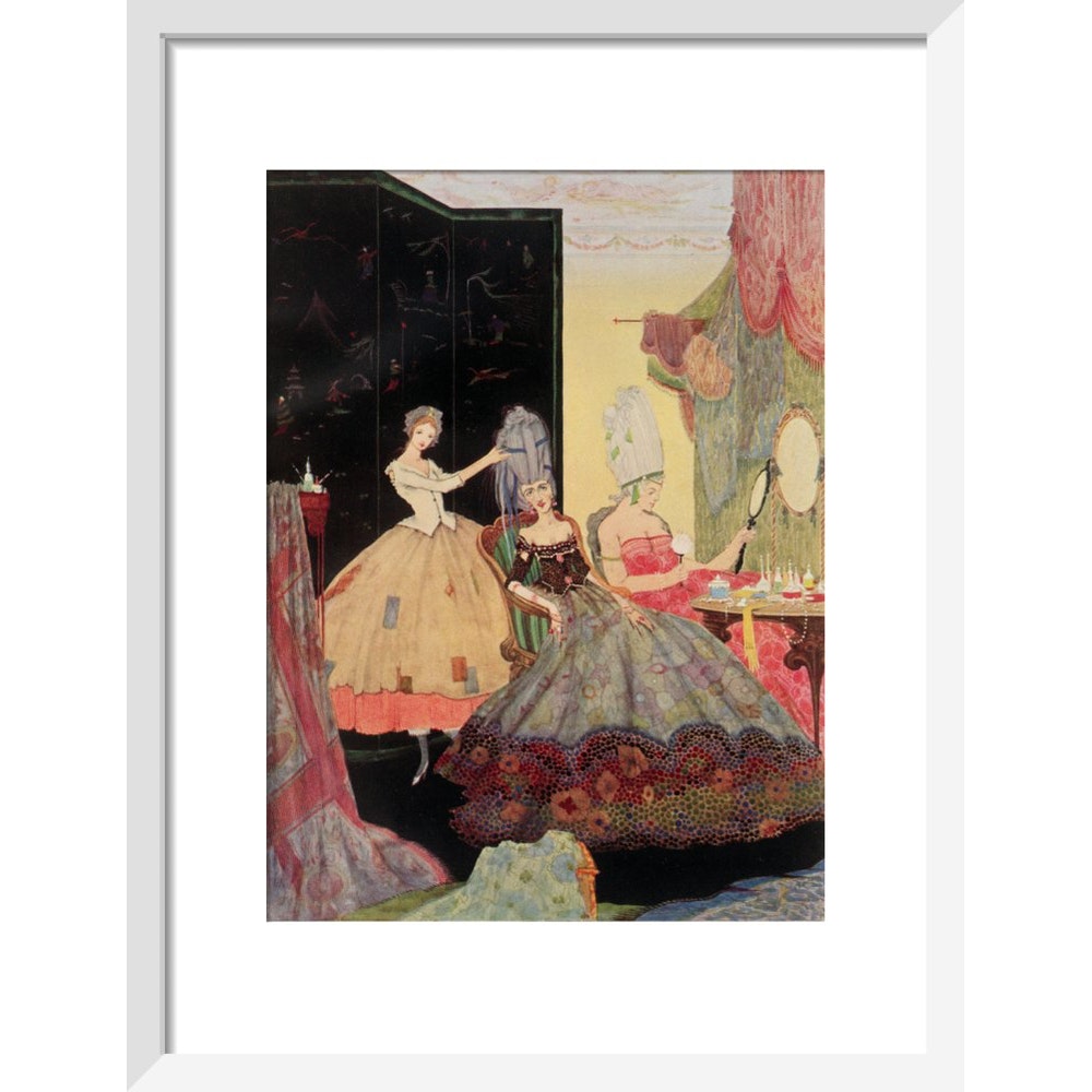 Cinderella print in white frame
