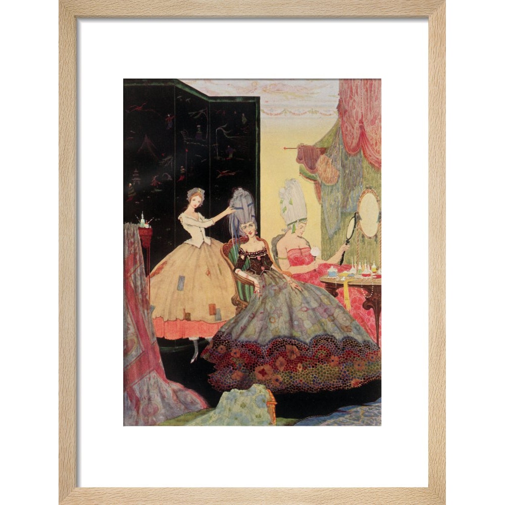 Cinderella print in natural frame