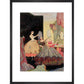 Cinderella print in black frame
