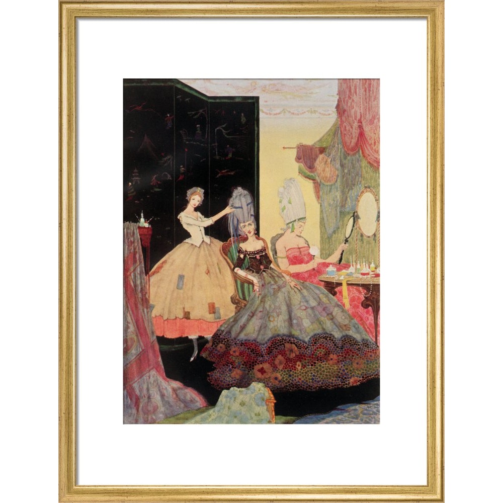Cinderella print in gold frame