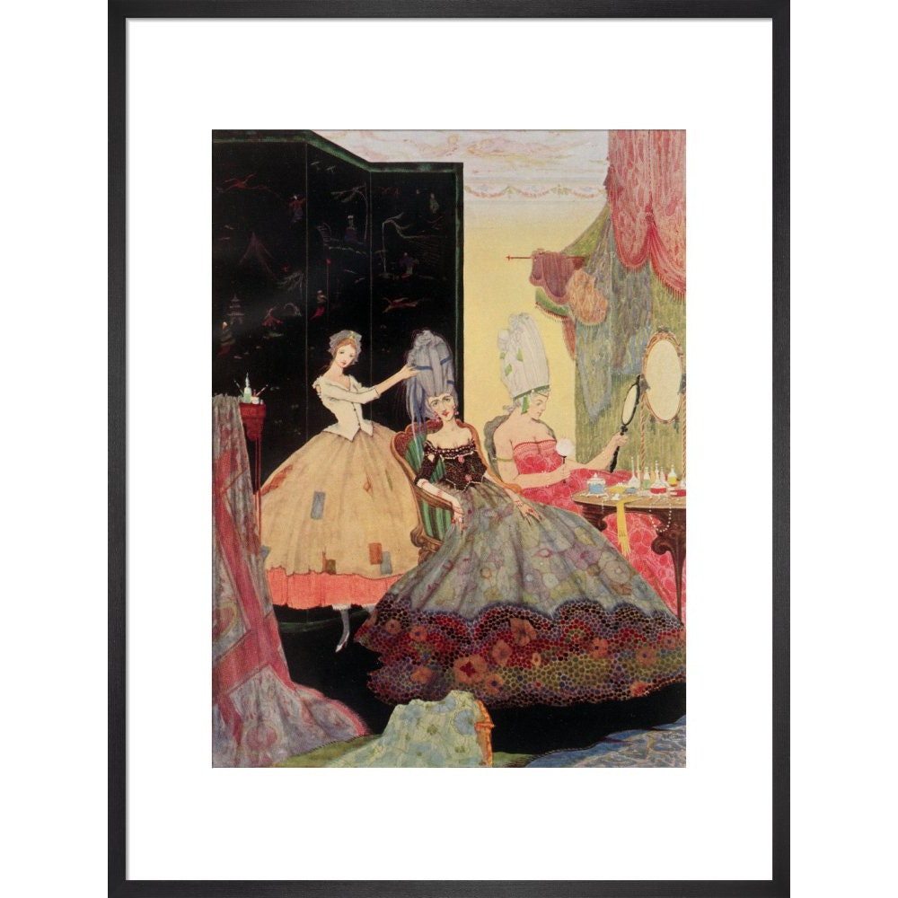 Cinderella print in black frame