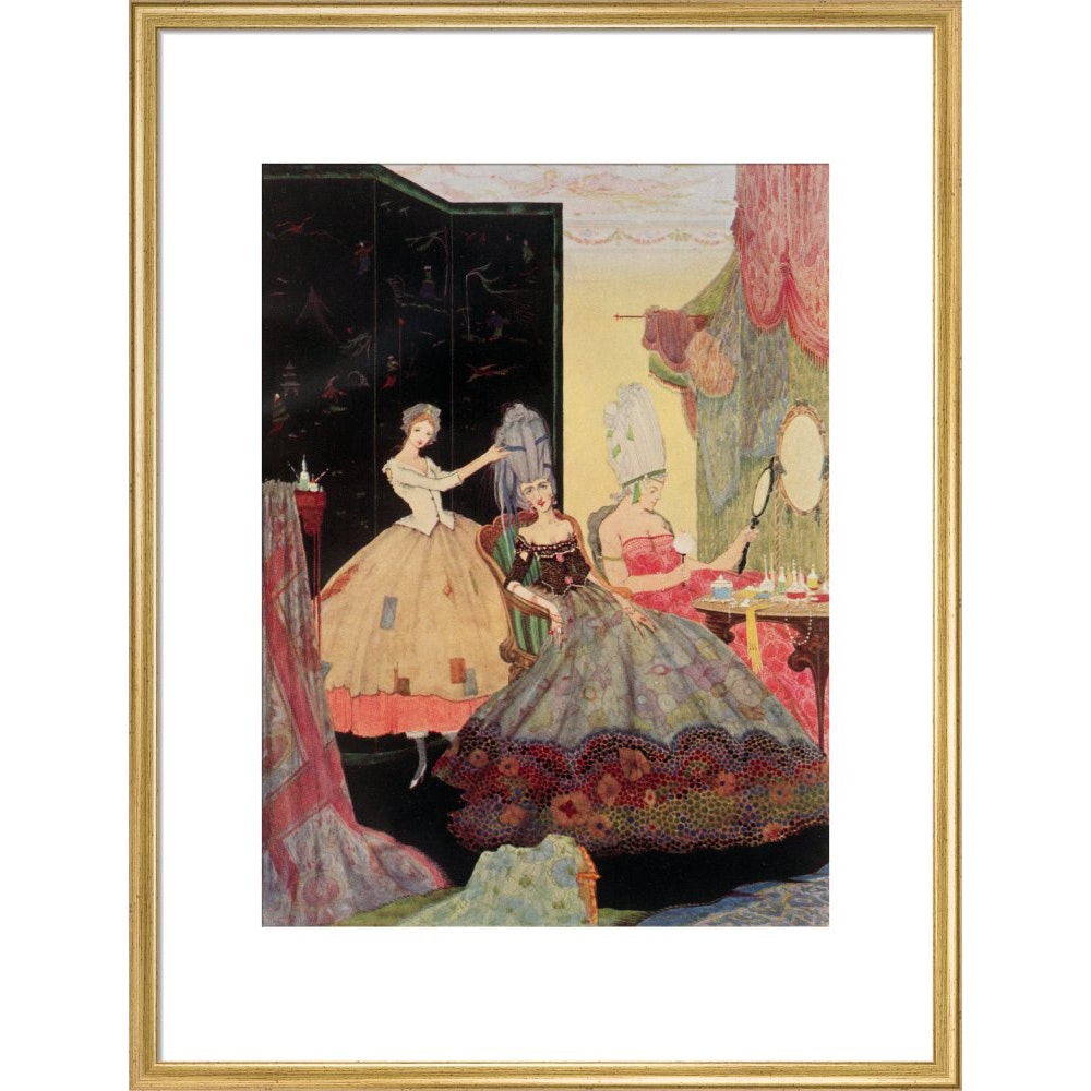 Cinderella print in gold frame