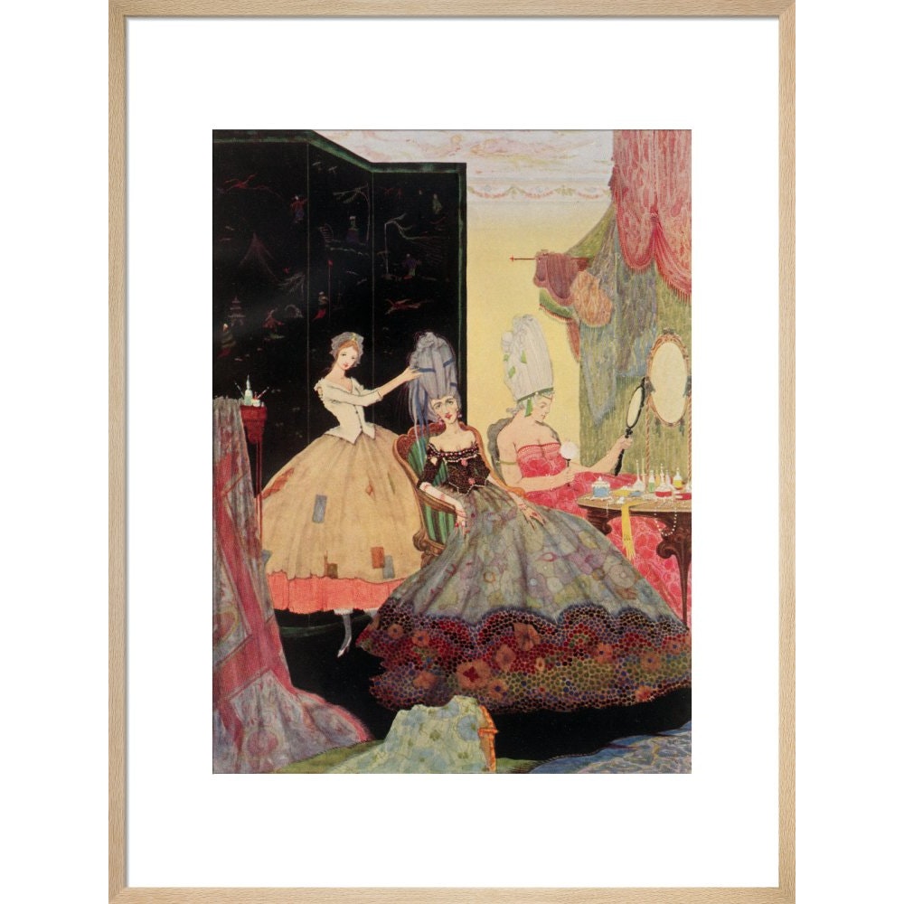 Cinderella print in natural frame