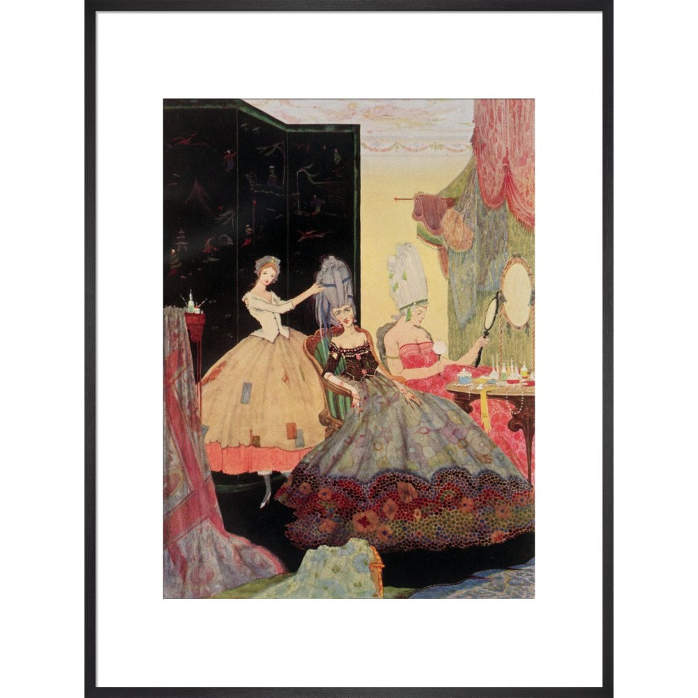 Cinderella print in black frame