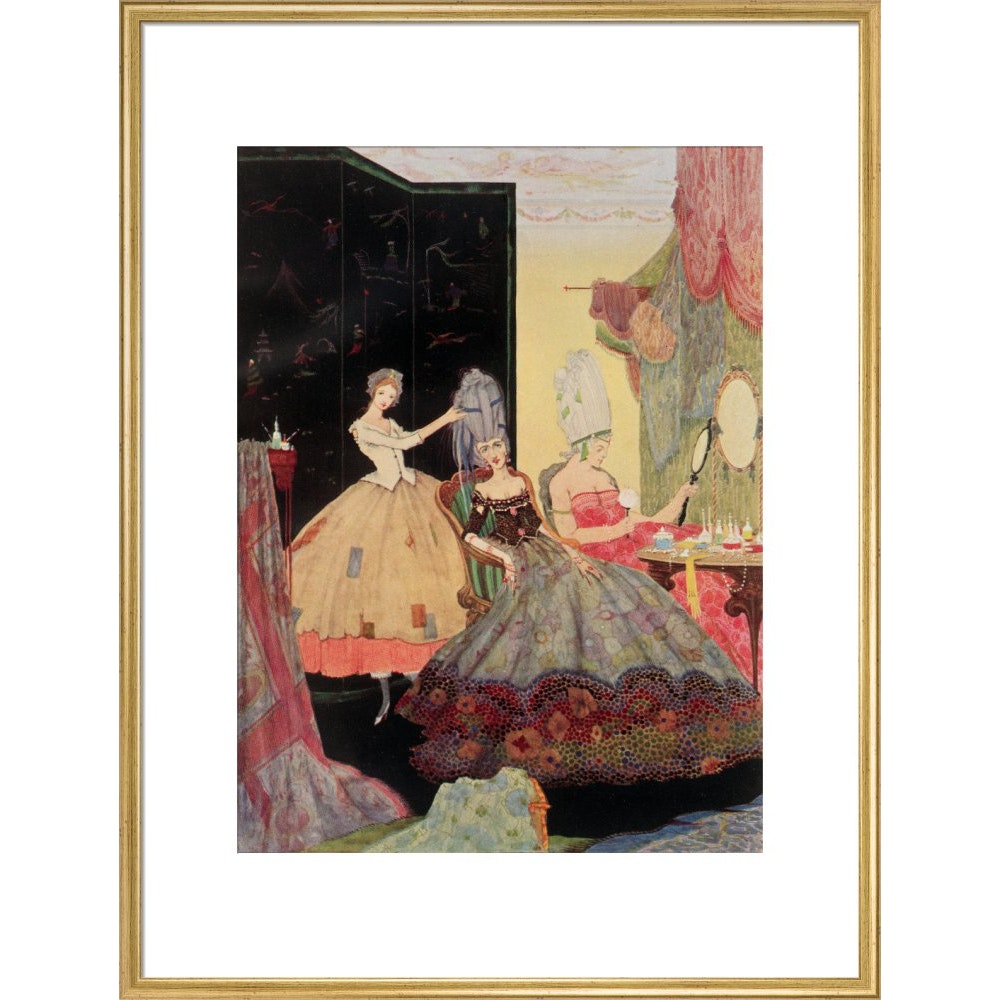 Cinderella print in gold frame