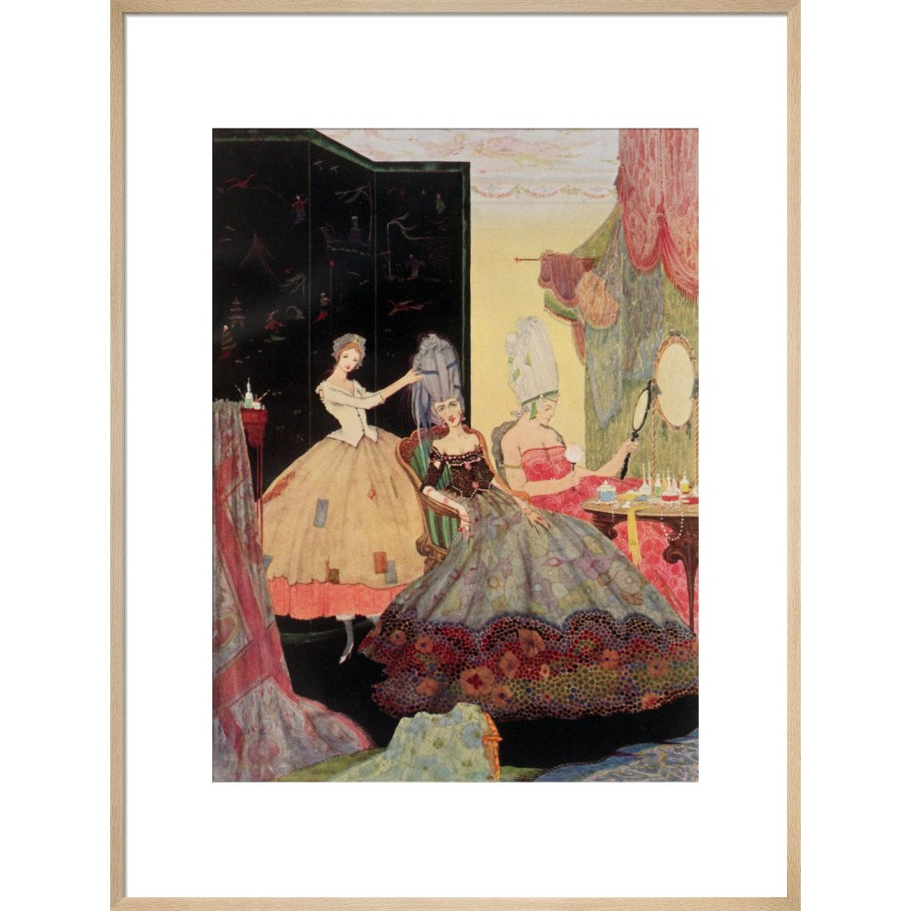 Cinderella print in natural frame